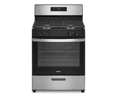 Whirlpool Whirlpool 30-in 4 burners 5.1-cu ft Freestanding Natural Gas Range ( Stainless Steel )  MODEL# WFG320M0MS