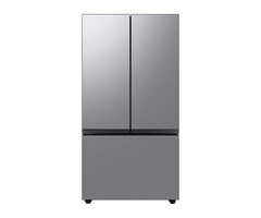 Samsung Bespoke Samsung Bespoke Standard-Depth 30.1-cu ft 3 -Door Smart Compatible French Door Refrigerator with Dual Ice Maker with Water Dispenser and Door within Door ( Fingerprint Resistant Stainless Steel ) ENERGY STAR  MODEL# RF30BB6600QL