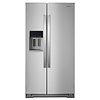 Whirlpool WHIRLPOOL 20.6-cu ft Counter-Depth Side-by-Side Refrigerator with Ice Maker ,Water and Ice Dispenser ( Fingerprint Resistant Stainless Steel ) MODEL# WRS571CIHZ