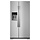 WHIRLPOOL 20.6-cu ft Counter-Depth Side-by-Side Refrigerator with Ice Maker ,Water and Ice Dispenser ( Fingerprint Resistant Stainless Steel )  MODEL# WRS571CIHZ