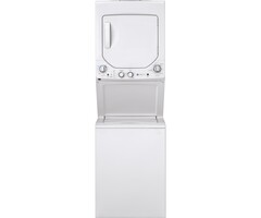 GE GE Stacked Laundry Center with 2.3-cu ft Top load Washer and Gas 4.4-cu ft Dryer MODEL# GUD24GSSMWW