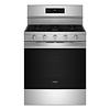 Whirlpool WHIRLPOOL Air Cooking Technology 30-in 5 burners 5-cu ft Air Fry Convection Oven Freestanding Natural Gas Range ( Fingerprint Stainless Steel ) MODEL# WFGS5030RZ