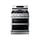Samsung Flex Duo 30-in 5 burners 3.4-cu ft / 2.5-cu ft Air Fry Convection Oven Freestanding Double Oven Gas Range ( Fingerprint Resistant Stainless Steel )