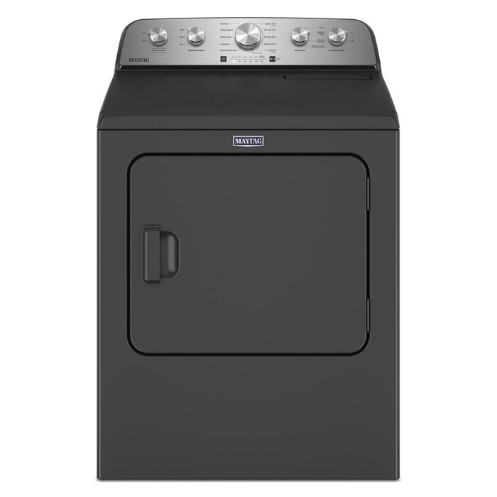 MAYTAG MAYTAG (NIB) 7.0 cu. ft. Vented Top Load Gas Dryer in Volcano Black with Steam-Enhanced Cycles  MODEL# MGD5430PBK