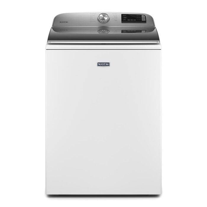 MAYTAG MAYTAG (NIB) 4.7-cu ft High Efficiency Agitator Smart Compatible Top-Load Washer ( White )  MODEL# MVW6230HW