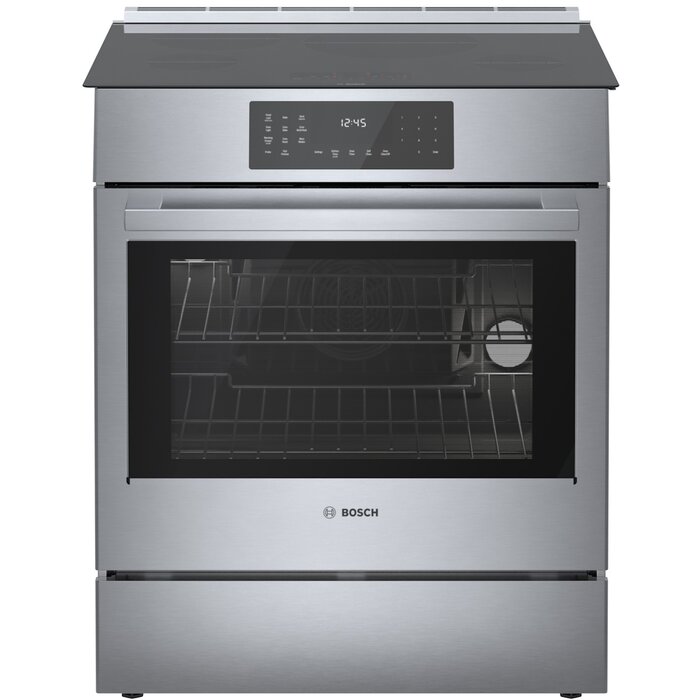 BOSCH Bosch 800 Series 30-Inches 4 burners 4.6-cu. ft / Convection Oven Slide-In Single Induction Range ( Stainless Steel )  MODEL# HII8057U