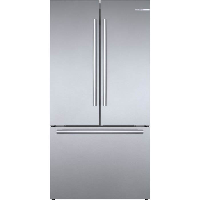BOSCH Bosch Counter-Depth 800 Series 21-cu ft 3 -Door French Door Refrigerator with Ice Maker with Water Dispenser ( Stainless steel ) ENERGY STAR  MODEL# B36CT80SNS