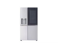 LG LG InstaView Craft Ice 27.1-cu ft Side-by-Side Refrigerator Smart Compatible with Dual Ice Maker ,Water and Ice Dispenser ( PrintProof Stainless Steel ) ENERGY STAR  MODEL# LRSOS2706S