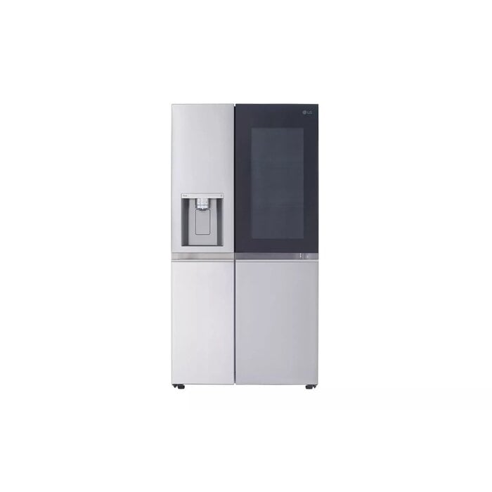 LG LG InstaView Craft Ice 27.1-cu ft Side-by-Side Refrigerator Smart Compatible with Dual Ice Maker ,Water and Ice Dispenser ( PrintProof Stainless Steel ) ENERGY STAR  MODEL# LRSOS2706S