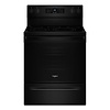 Whirlpool WHIRLPOOL Air Cooking Technology 30-in Glass Top 5 burners 5.3-cu ft Air Fry Convection Oven Freestanding Electric Range ( Black )  MODEL# WFES5030RB    Stock# 2011-31