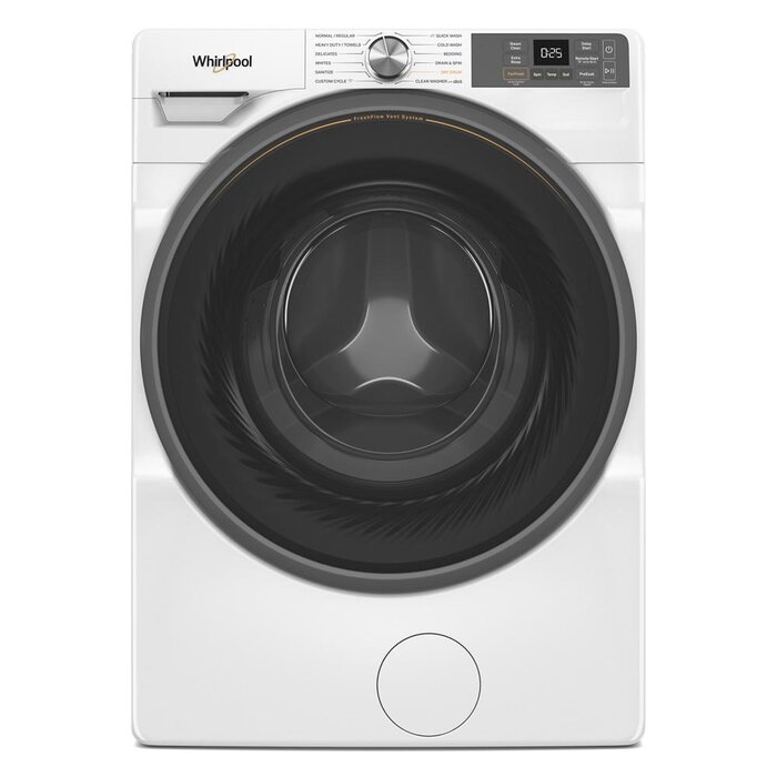 Whirlpool Whirlpool 4.5-cu ft High Efficiency Stackable Steam Cycle Smart Front-Load Washer (White)  MODEL# WFW5720RW
