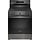 FRIGIDAIRE  30-in 5 burners 5.1-cu ft Air Fry Convection Oven Freestanding Natural Gas Range ( Black Stainless Steel )  MODEL# FCRG3083AD