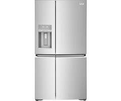 Frigidaire Gallery FRIGIDAIRE GALLERY Counter-Depth 21.5-cu ft 4 -Door French Door Refrigerator with Ice Maker with Water and Ice Dispenser ( Fingerprint Resistant Stainless Steel ) ENERGY STAR Certified  MODEL# GRQC2255BF    Stock# 2010-62