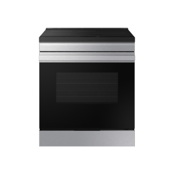 Samsung Bespoke SAMSUNG  Bespoke 30-in 4 Burners 6.3-cu ft Air Fry Convection Oven Slide-in Single Induction Range (Stainless Steel)  MODEL# NSI6DG9300SR