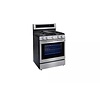 LG LG InstaView 30-in 5 burners 5.8-cu ft Air Fry Convection Oven Freestanding Natural Gas Range ( Stainless Steel )  MODEL# LRGL5825F