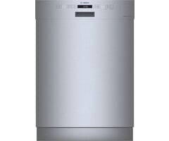 BOSCH BOSCH 302 Series 24” Front Control Smart Built-In Stainless Steel Tub Dishwasher with 3rd Rack and AquaStop Plus, 46dBA - Stainless Steel  MODEL# SHE53B75UC