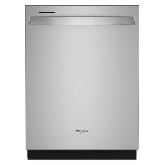 Whirlpool Whirlpool Eco Series 24-in Top Control Built-in Dishwasher With Third Rack ( Fingerprint Resistant Stainless Steel ) , 47-Decibel Very Quiet Sound Level