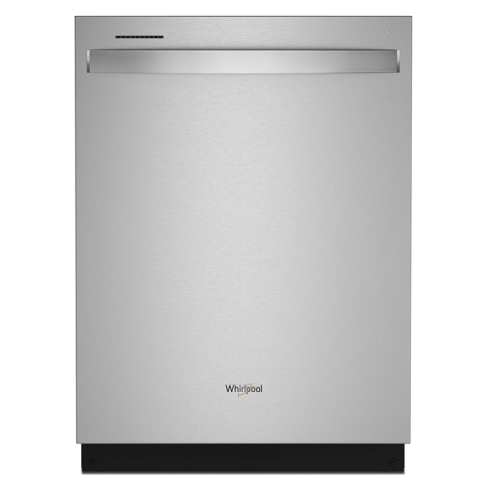 Whirlpool Whirlpool Eco Series 24-in Top Control Built-in Dishwasher With Third Rack ( Fingerprint Resistant Stainless Steel ) , 47-Decibel Very Quiet Sound Level
