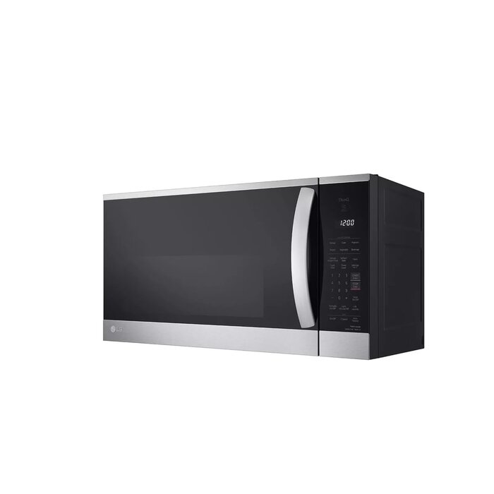 LG LG 1.8-cu ft 29.88-in Over-the-Range Microwave with Sensor Cooking ( PrintProof Stainless Steel ) MODEL# MVEM1825F