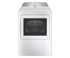 GE Profile GE Profile (NIB) 7.4-cu ft Vented Smart Compatible Gas Dryer ( White ) Energy Star Certified  MODEL# PTD60GBSRWS