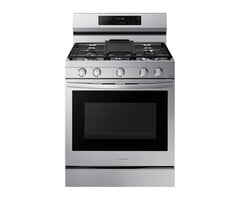 SAMSUNG SAMSUNG 6.0 cu. ft. Smart Freestanding Gas Range with No-Preheat Air Fry, Convection+ and Stainless Cooktop   MODEL# NX60A6711SS