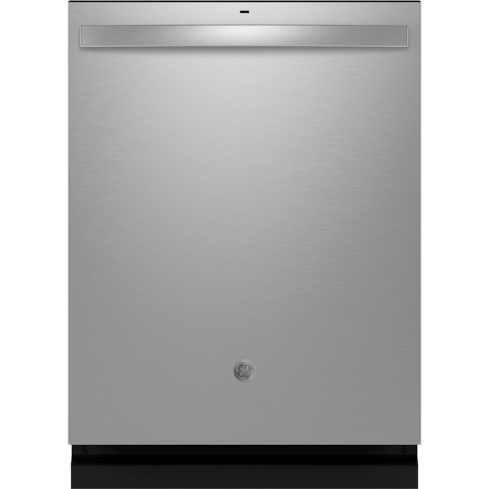 GE GE Dry Boost 24-in Top Control Built-in Dishwasher With Third Rack ( Stainless Steel ) ENERGY STAR, 47-Decibel Very Quiet Sound Level MODEL# GDT650SYVFS