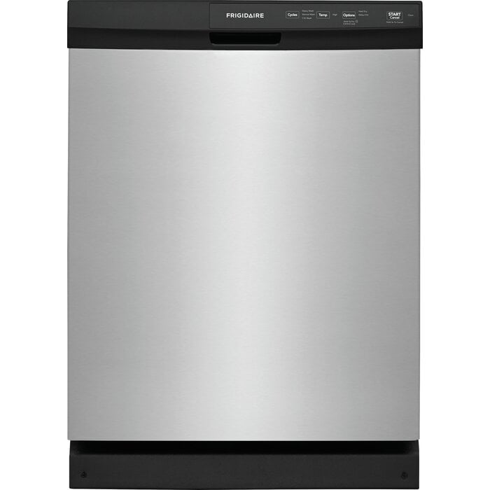 Frigidiare FRIGIDAIRE 24 inch Front Control Built-in Dishwasher (Stainless Steel) ENERGY STAR 55-Decibels Standard Sound Level MODEL# FFCD2413US