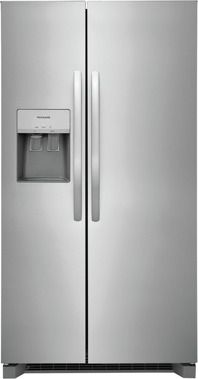 Frigidiare Frigidaire 25.6-cu ft Side-by-Side Refrigerator with Ice Maker, Water and Ice Dispenser (Stainless Steel) ENERGY STAR MODEL# FRSS2623AS