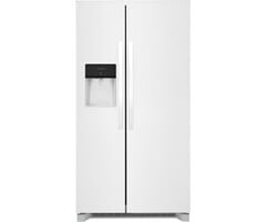 FRIGIDAIRE FRIGIDAIRE  25.6-cu ft Side-by-Side Refrigerator with Ice Maker, Water and Ice Dispenser (White) ENERGY STAR  MODEL# FRSS2623AW