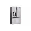 LG LG Standard-Depth 27.7-cu ft 3 -Door Smart Compatible French Door Refrigerator with Ice Maker with Water and Ice Dispenser ( Printproof Stainless Steel ) ENERGY STAR Certified Model# LRFS28XBS
