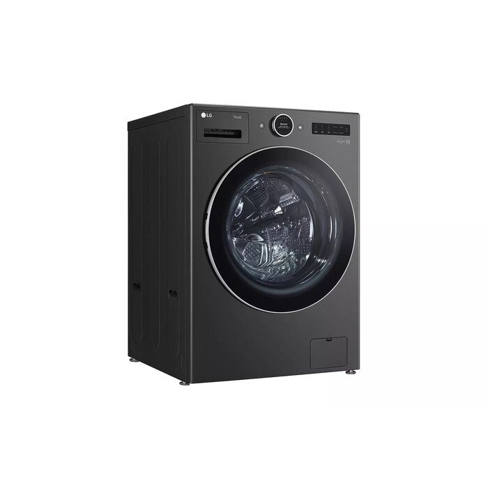 LG LG 5.0-Cu. Feet Stackable Steam Cycle Smart Front-Load Washer ( Black Steel ) ENERGY STAR  MODEL# WM6700HBA