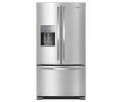 Whirlpool WHIRLPOOL Spillproof Shelves 24.7-cu ft French Door Refrigerator with Ice Maker, Water and Ice Dispenser (Fingerprint Resistant Stainless Steel) ENERGY STAR  MODEL# WRF555SDFZ    Stock# 1424-41