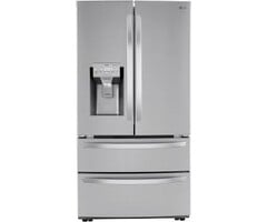 LG LG Craft Ice Smart WiFi Enabled 27.8-cu ft 4-Door Smart French Door Refrigerator with Dual Ice Maker, Water and Ice Dispenser (Fingerprint Resistant) ENERGY STAR  MODEL# LRMXS2806S