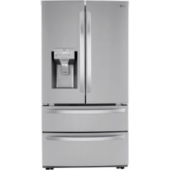 LG LG Craft Ice Smart WiFi Enabled 27.8-cu ft 4-Door Smart French Door Refrigerator with Dual Ice Maker, Water and Ice Dispenser (Fingerprint Resistant) ENERGY STAR  MODEL# LRMXS2806S
