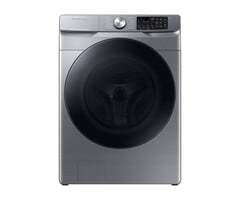 SAMSUNG Samsung 4.5-cu ft High Efficiency Stackable Steam Cycle Smart Front-Load Washer (Platinum) ENERGY STAR  MODEL# WF45B6300AP