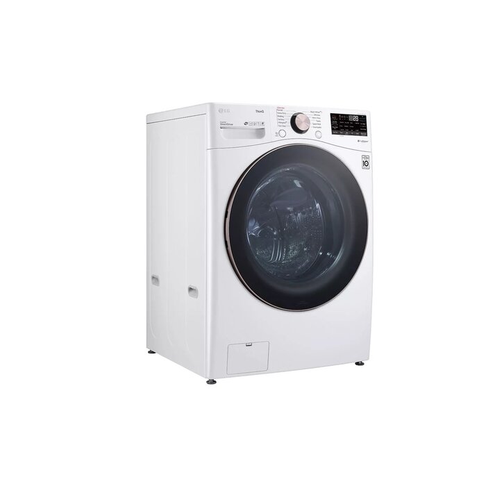 LG LG TurboWash 360 4.5-cu ft High Efficiency Stackable Steam Cycle Smart Front-Load Washer (White) ENERGY STAR MODEL# WM4000HWA