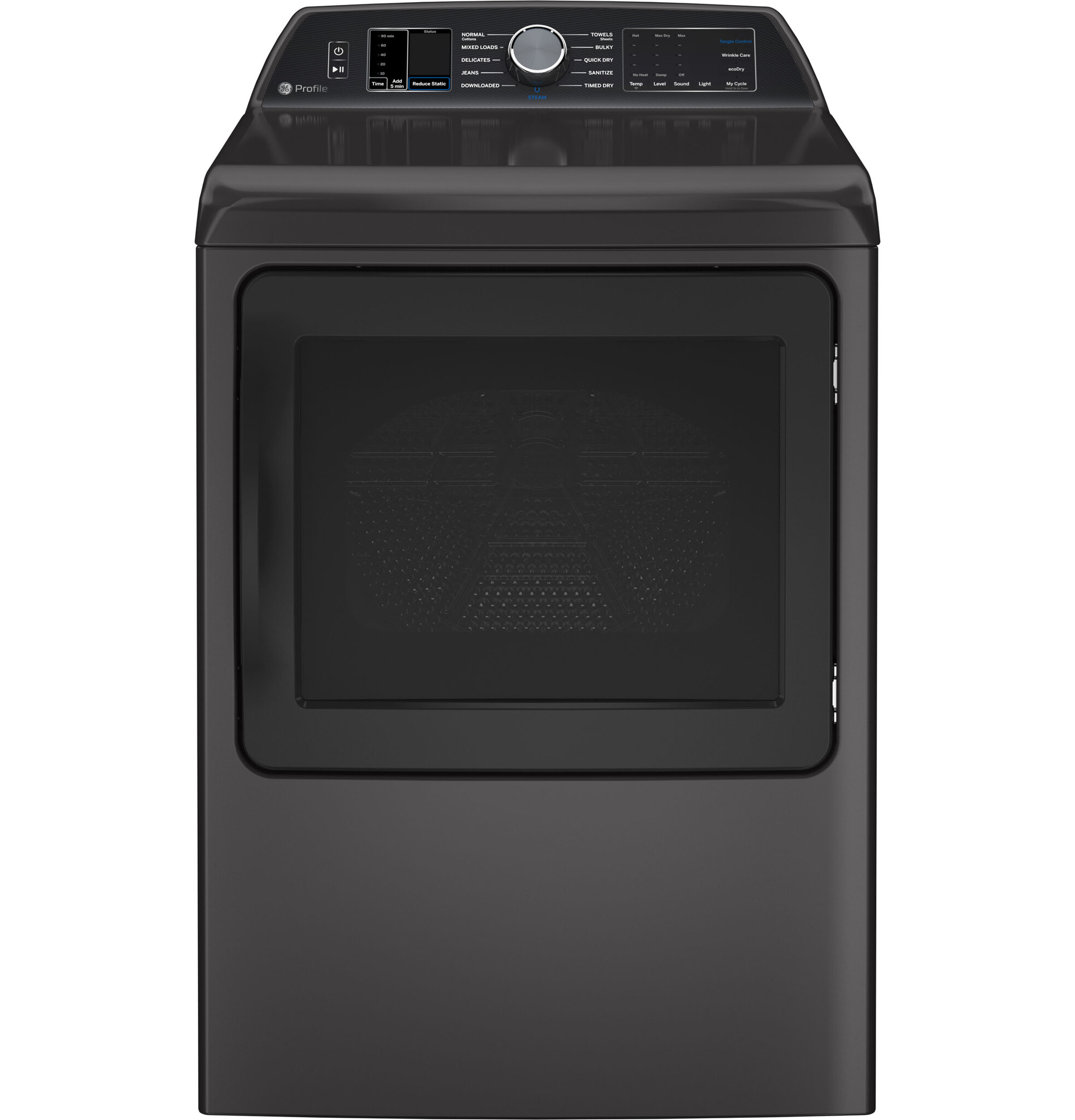 GE Profile GE Profile - 7.4 cu. ft. Smart Electric Dryer with Sanitize Cycle and Sensor Dry - Diamond Gray