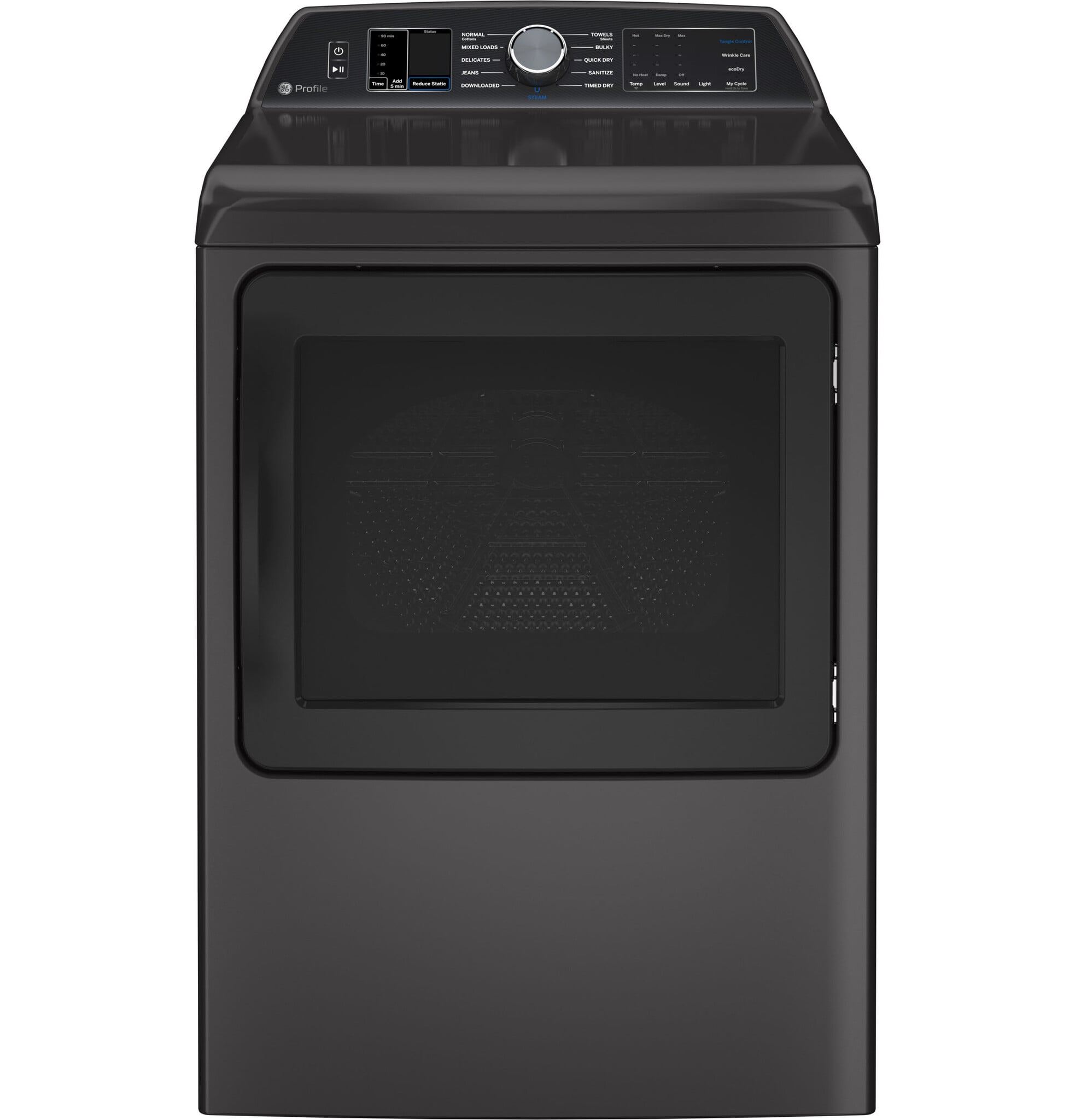 GE Profile GE Profile 7.4-cu ft Steam Cycle Vented Electric Dryer (Diamond Gray) ENERGY STAR MODEL# PTD70EBPTDG