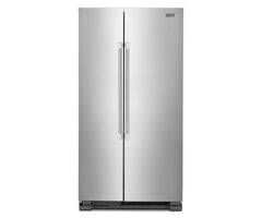 Maytag MAYTAG 24.9-cu ft Side-by-Side Refrigerator (Fingerprint Resistant Stainless Steel) MODEL# MSS25N4MKZ
