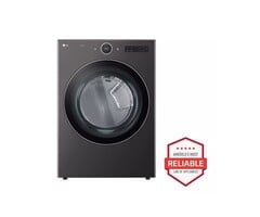 LG LG 7.4-cu ft Stackable Steam Cycle Vented Smart Electric Dryer (Black Steel) ENERGY STAR  MODEL# DLEX6700B