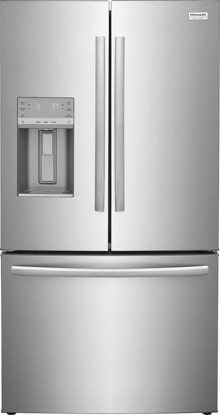 FRIGIDAIRE GALLERY Frigidaire Gallery Standard-Depth 27.8-cu ft 3 -Door 36-in Wide French Door Refrigerator with Dual Ice Maker with Water and Ice Dispenser ( Fingerprint Resistant Stainless Steel ) Model# GRFS2853AF