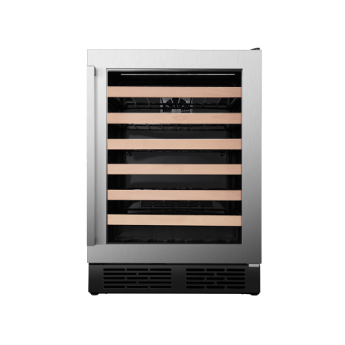 HISENSE HISENSE 23.4-in W 54-Bottles Stainless Steel Built-In /freestanding Indoor Wine Cooler MODEL# HWS54029SS