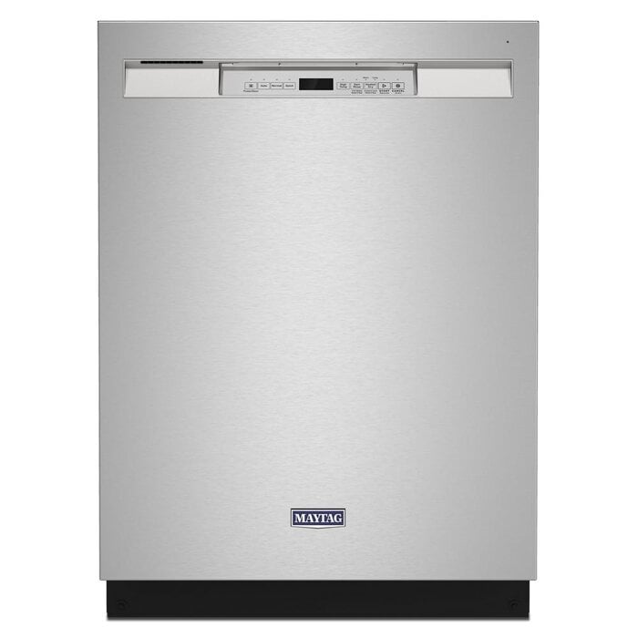 Maytag Maytag Eco Series 24-in Front Control Built-In Dishwasher (Fingerprint Resistant Stainless Steel), 50-dBA Very Quiet Sound Level MODEL# MDB4949SKZ