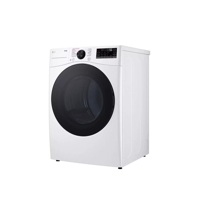 LG LG 7.4 cu. ft. Ultra Large Capacity Smart Front Load Energy Star Gas Dryer with Sensor Dry & Steam Technology  MODEL# DLGX4081W