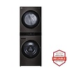 LG LG 5-cu ft Washer and 7.4 cu. ft. Gas Dryer (Black Stainless Steel) ENERGY STAR MODEL# WKGX301HBA