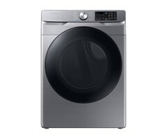 SAMSUNG SAMSUNG  7.5 cu. ft. Smart Stackable Vented Electric Dryer with Steam Sanitize+ in Platinum  MODEL# DVE45B6300P