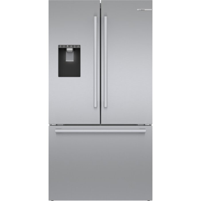 BOSCH Bosch Standard-Depth 500 Series 26-cu ft 3 -Door Smart Compatible French Door Refrigerator with Ice Maker with Water and Ice Dispenser ( Stainless Steel ) ENERGY STAR Certified Model# B36FD50SNS
