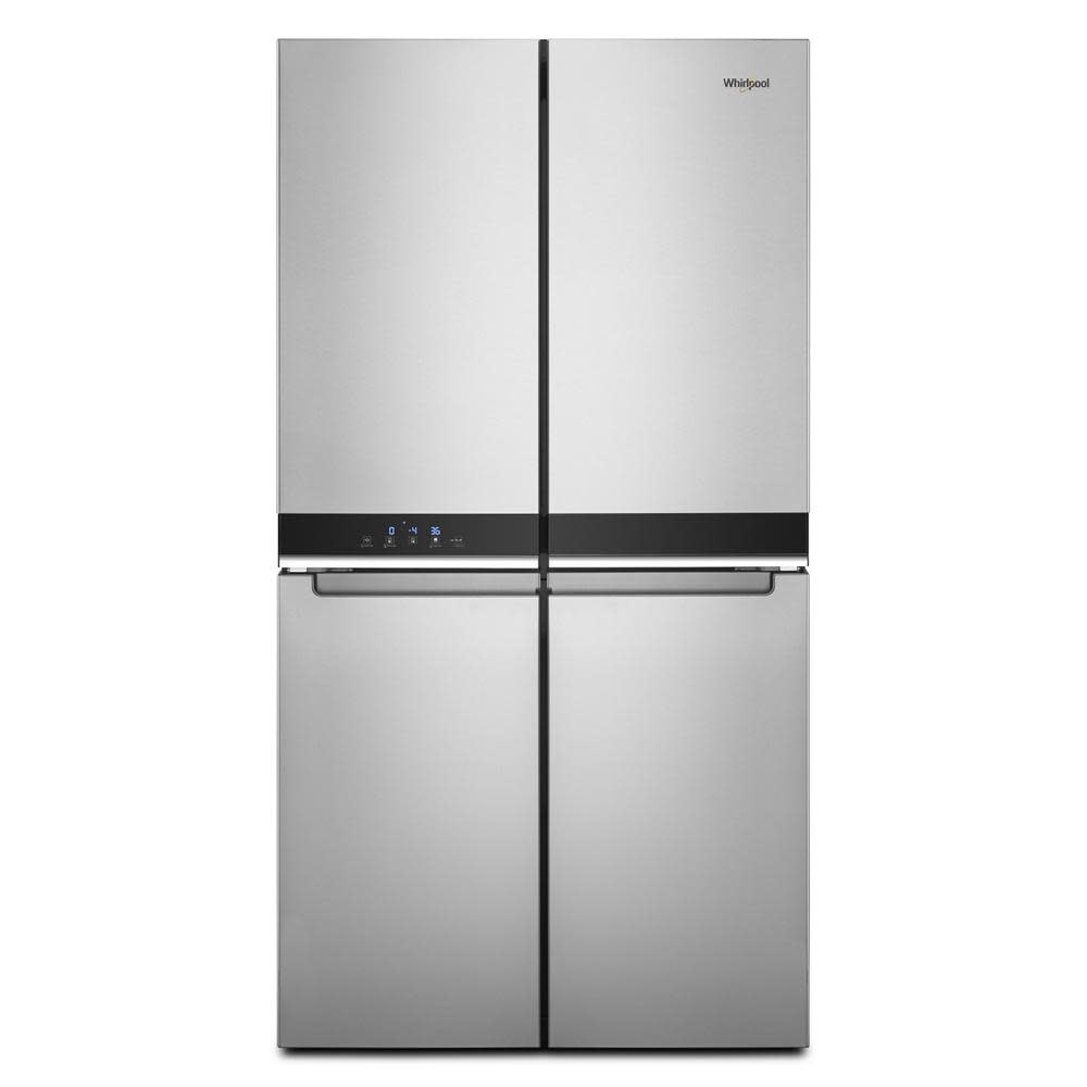 Whirlpool Whirlpool 36 in. 19.4 cu. ft. 4-Door French Door Refrigerator in Fingerprint Resistant Stainless Steel, Counter Depth