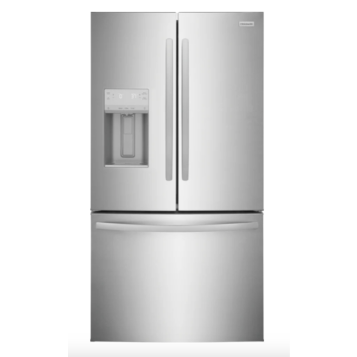 FRIGIDAIRE 27.8-cu ft French Door Refrigerator with Ice Maker, Water and Ice Dispenser (Fingerprint Resistant Stainless Steel) ENERGY STAR  MODEL# FRFS282LAF    Stock# 1458-45