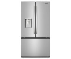Whirlpool Standard-Depth 29.58-cu ft 3 -Door French Door Refrigerator with Ice Maker with Water and Ice Dispenser ( Fingerprint Resistant Stainless Finish ) ENERGY STAR Certified